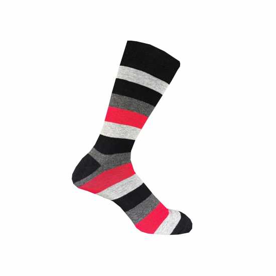 Firetrap Formal Socks 7 Pack Mens Смела полоса Мъжки чорапи