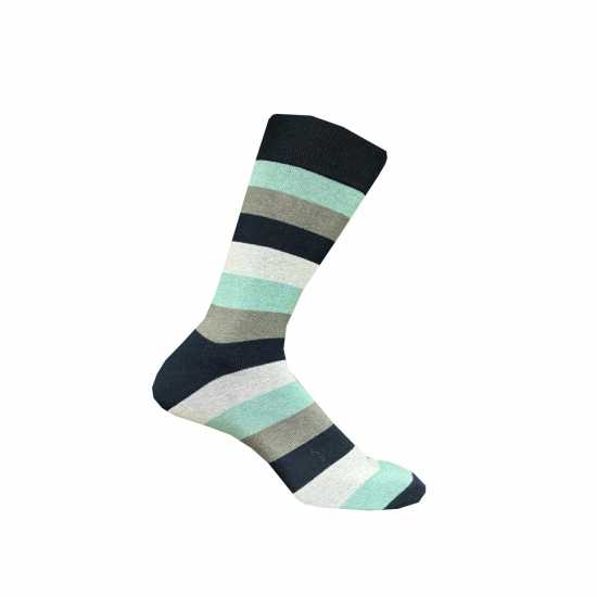 Firetrap Formal Socks 7 Pack Mens Смела полоса Мъжки чорапи
