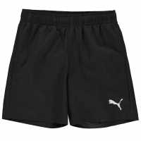 Puma Момчешки Къси Гащи Essential Logo Shorts Junior Boys Black/White Детски къси панталони