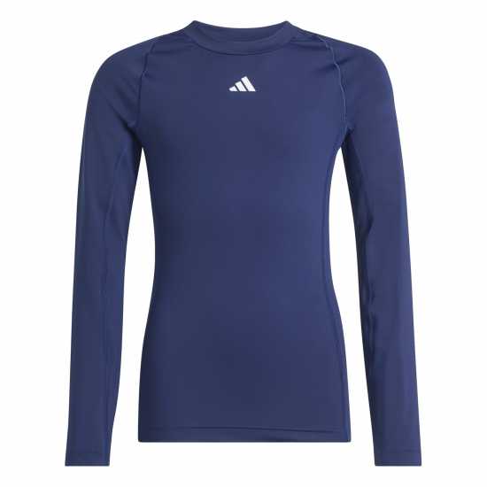 Adidas Детско Горнище Дълъг Ръкав Techfit Aeroready Long Sleeve Top Juniors Нави Син 