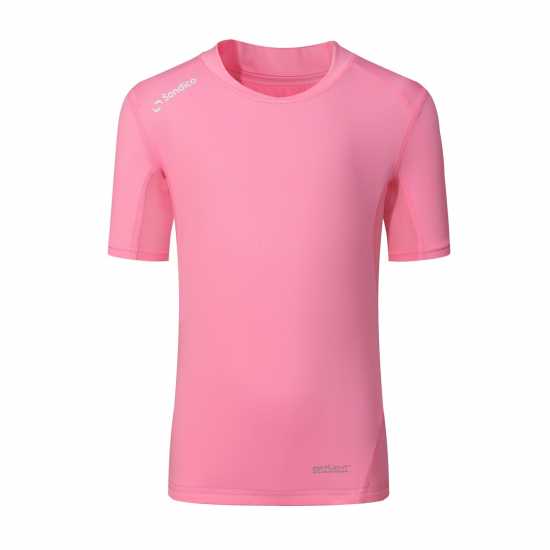 Детски основен слой дрехи Sondico Core Baselayer Short Sleeves Junior Girls Светло розово Sondico Core Baselayer Short Sleeves Junior Girls Светло розово Детски основен слой дрехи