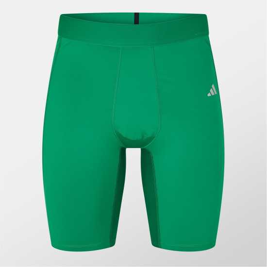 Мъжки долни дрехи Adidas Techfit Aeroready Short Tights Sn99 Екип Зелено Adidas Techfit Aeroready Short Tights Sn99 Екип Зелено Мъжки долни дрехи