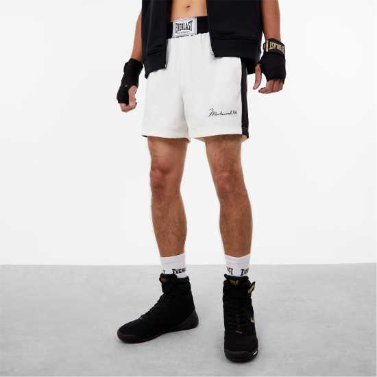 Everlast X Muhammad Ali Woven Shorts White/Black - Мъжки къси панталони