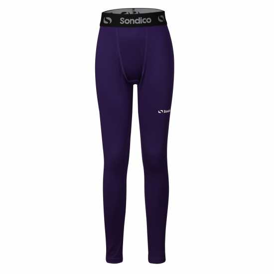 Sondico Детски Клин Първи Слой Core Baselayer Tights Junior Girls Лилаво Детски основен слой дрехи