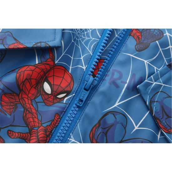 Character Infant Boys Pu Raincoat Spiderman Детски якета и палта