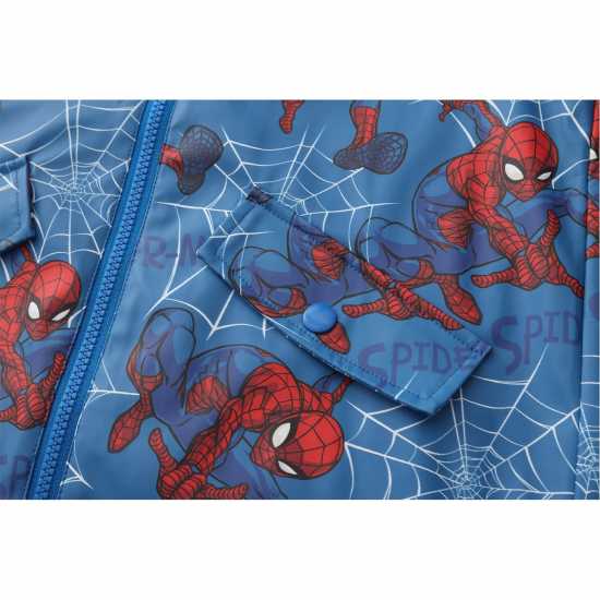 Character Infant Boys Pu Raincoat Spiderman Детски якета и палта