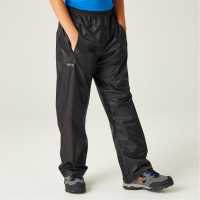Regatta Kids Stormbreak Waterproof Overtrouser Black 