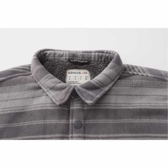 Мъжки полар Soulcal Мъжко Яке Полар Fleece Jacket Mens Grey Soulcal Мъжко Яке Полар Fleece Jacket Mens Grey Мъжки полар