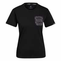 Adidas Terrex Pocket Graphic T-Shirt Womens Black / White Дамски ризи и тениски