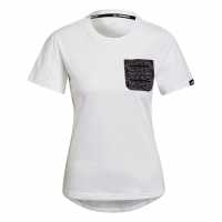 Adidas Terrex Pocket Graphic T-Shirt Womens White / Black Дамски ризи и тениски