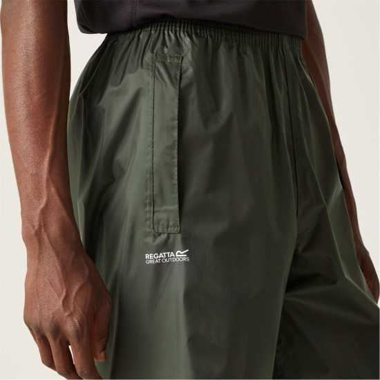 Regatta Stormbreak Waterproof Overtrousers Тъмно маслиново 