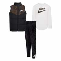 Nike Kids' 3 Piece Vest Set Gilets Black 