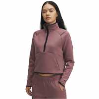 Дамски полар Under Armour Unstoppbl Flc Hz Ld54 Maroon Mist Under Armour Unstoppbl Flc Hz Ld54 Maroon Mist Дамски полар