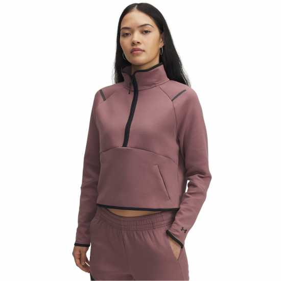 Under Armour Unstoppable Quarter Zip Fleece Марунена мъгла 