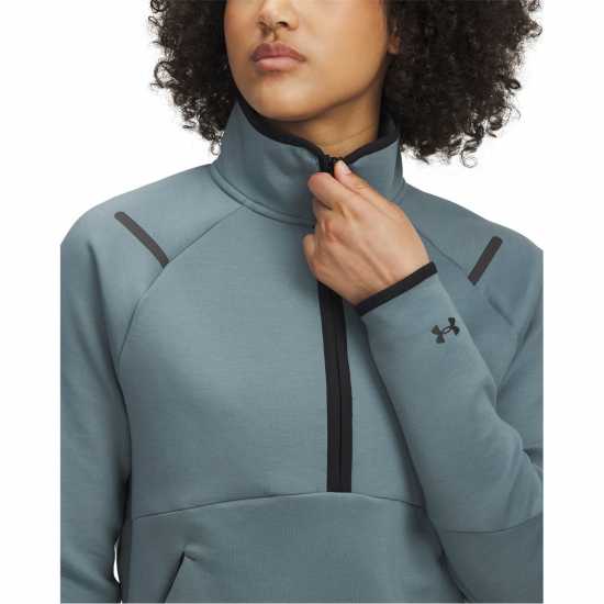 Under Armour Unstoppable Quarter Zip Fleece Джаспърско синьо 