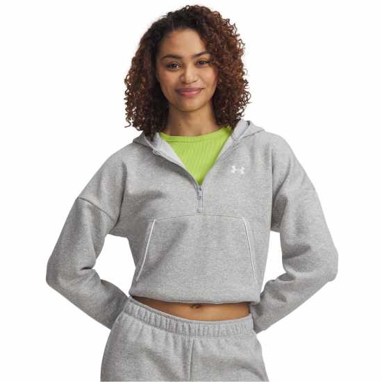 Under Armour Rival Pipe Quarter Zip Fleece Модерен сив/Меланж 