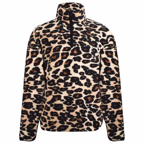Дамски полар Soulcal Borg Fleece Ld61 Leopard Print Soulcal Borg Fleece Ld61 Leopard Print Дамски полар