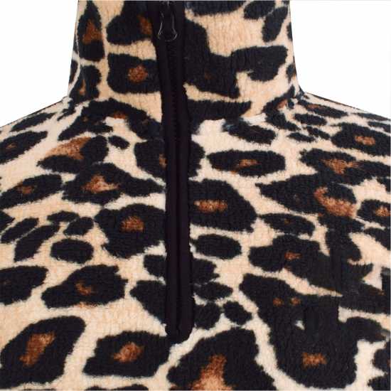 Дамски полар Soulcal Borg Fleece Ld61 Leopard Print Soulcal Borg Fleece Ld61 Leopard Print Дамски полар