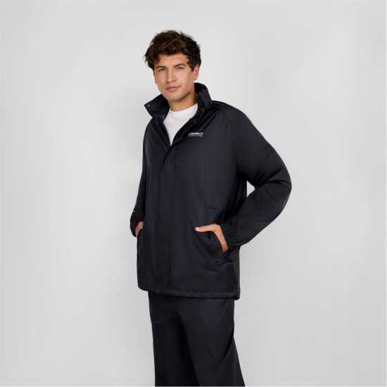 Непромокаемо Яке Men Packaway Waterproof Jacket With Zip Front Black Xs 3Xl  