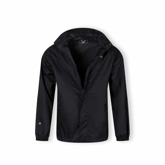 Непромокаемо Яке Men Packaway Waterproof Jacket With Zip Front Black Xs 3Xl  