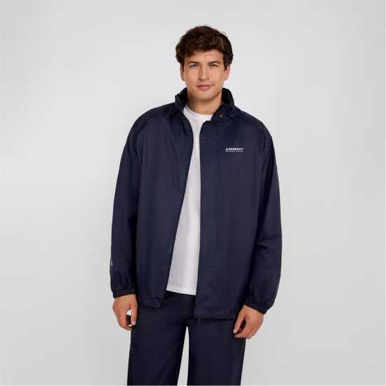 Непромокаемо Яке Men Packaway Waterproof Jacket With Zip Pockets Navy Непромокаемо Яке Men Packaway Waterproof Jacket With Zip Pockets Navy