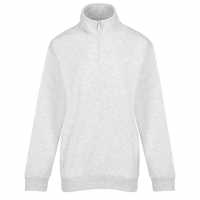Slazenger Neck Quarter Zip Sweatshirt Womens Ледено сиво марл Дамски полар