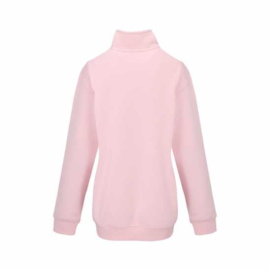 Slazenger Quarter Zip Sweatshirt Womens Бебешко розово Дамски полар