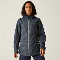 Дамско Яке Regatta Hamara Waterproof Jacket Womens Сиво сигнално Дамски якета и палта