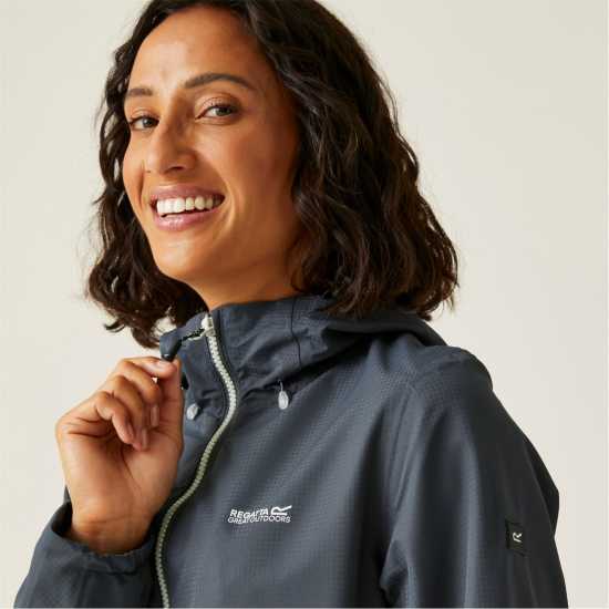 Дамски якета и палта Дамско Яке Regatta Hamara Waterproof Jacket Womens Сиво сигнално Дамско Яке Regatta Hamara Waterproof Jacket Womens Сиво сигнално Дамски якета и палта