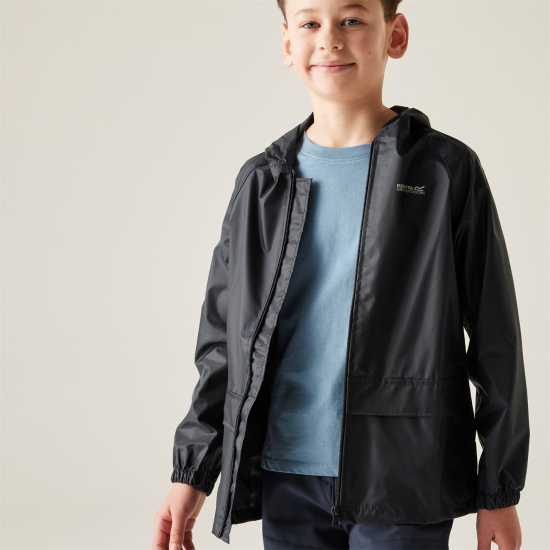 Непромокаемо Яке Regatta Unisex Kids' Waterproof Jacket Navy 