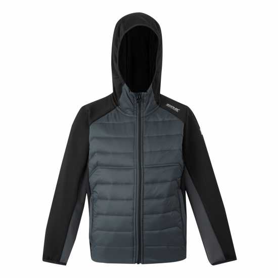 Детско Яке Regatta Kielder Jacket Juniors Черно/Сиво 