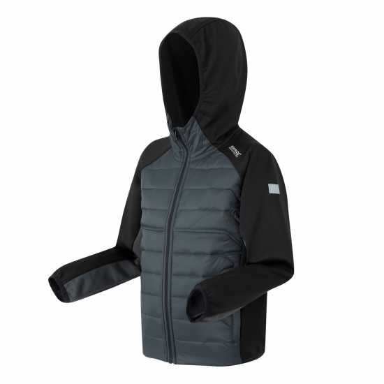 Детско Яке Regatta Kielder Jacket Juniors Черно/Сиво 