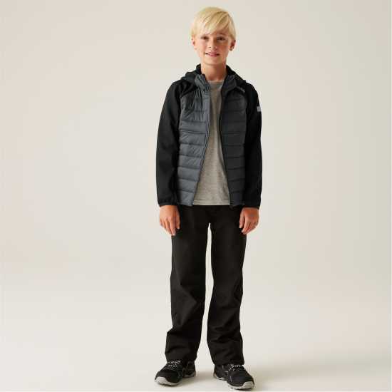 Детско Яке Regatta Kielder Jacket Juniors Черно/Сиво 