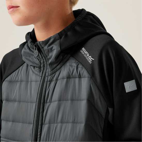 Детско Яке Regatta Kielder Jacket Juniors Черно/Сиво 