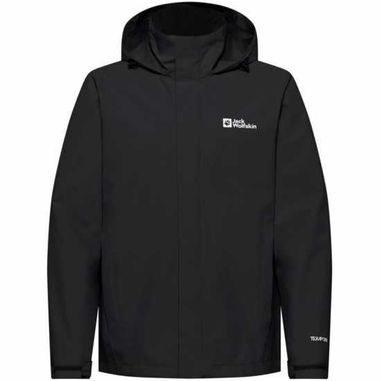 Jack Wolfskin Непромокаемо Яке Men's  Trailtime Breathable Waterproof Jacket Black 