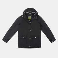 Gelert Непромокаемо Яке Girls Coast Hooded Stormlite 5000Mm Waterproof Jacket Black 