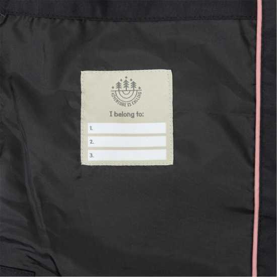 Gelert Непромокаемо Яке Girls Coast Hooded Stormlite 5000Mm Waterproof Jacket Black 