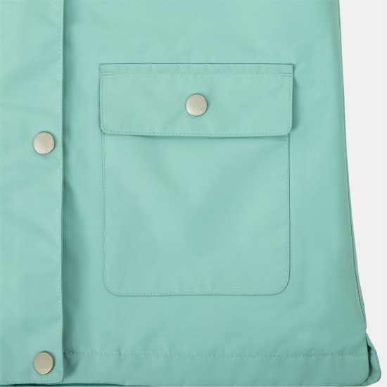 Gelert Непромокаемо Яке Girls Coast Hooded Stormlite 5000Mm Waterproof Jacket Sage Green 