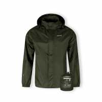 Непромокаемо Яке Men Packaway Waterproof Jacket With Hood Khaki  