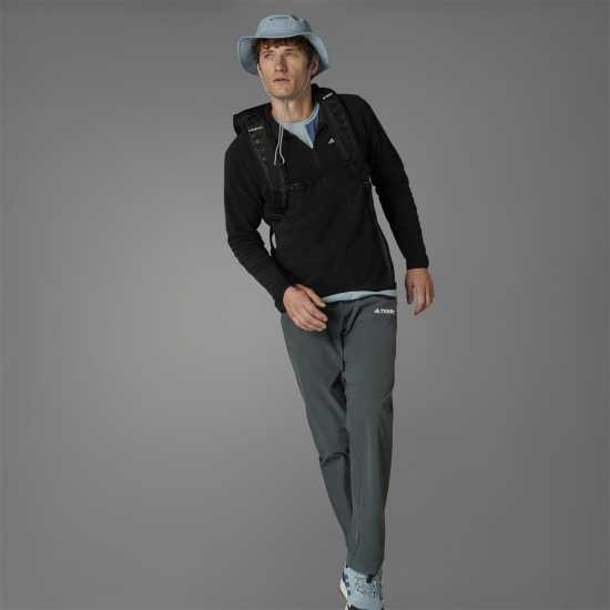 Мъжки полар Adidas Яке Полар Terrex Multi Essentials Half Zip Fleece Jacket Black Adidas Яке Полар Terrex Multi Essentials Half Zip Fleece Jacket Black Мъжки полар