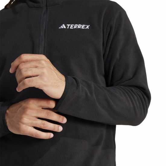 Мъжки полар Adidas Яке Полар Terrex Multi Essentials Half Zip Fleece Jacket Black Adidas Яке Полар Terrex Multi Essentials Half Zip Fleece Jacket Black Мъжки полар