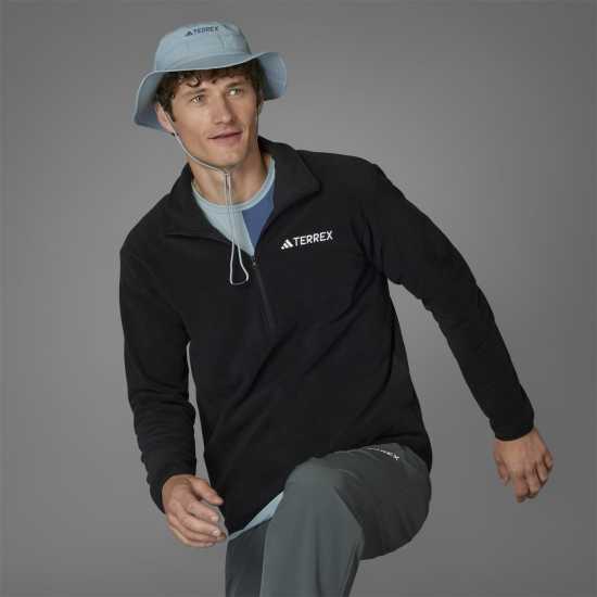 Мъжки полар Adidas Яке Полар Terrex Multi Essentials Half Zip Fleece Jacket Black Adidas Яке Полар Terrex Multi Essentials Half Zip Fleece Jacket Black Мъжки полар