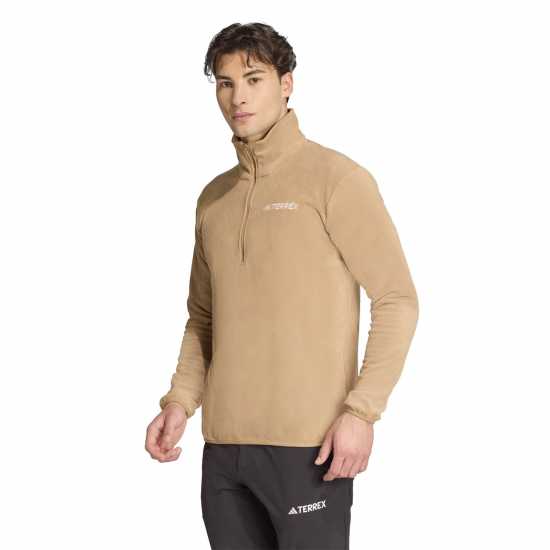 Adidas Яке Полар Terrex Multi Essentials Half Zip Fleece Jacket Cardboard Мъжки полар