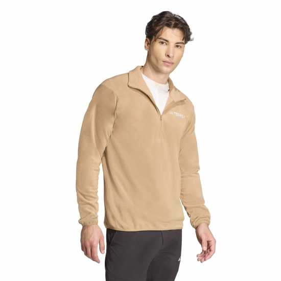 Adidas Яке Полар Terrex Multi Essentials Half Zip Fleece Jacket Cardboard Мъжки полар