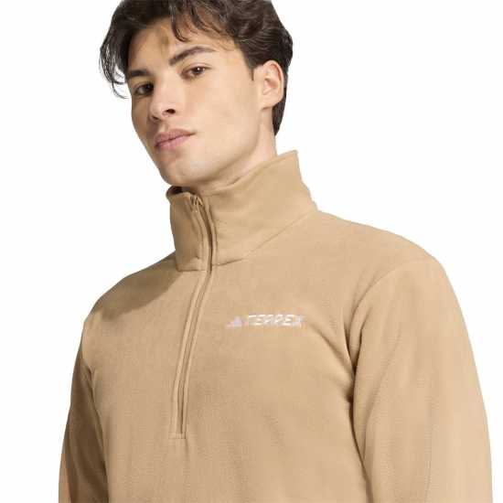 Adidas Яке Полар Terrex Multi Essentials Half Zip Fleece Jacket Cardboard Мъжки полар