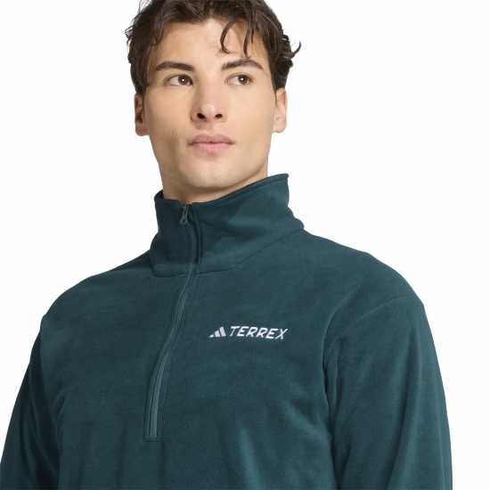 Мъжки полар Adidas Яке Полар Terrex Multi Essentials Half Zip Fleece Jacket Ivy Green Adidas Яке Полар Terrex Multi Essentials Half Zip Fleece Jacket Ivy Green Мъжки полар