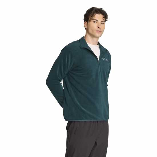 Мъжки полар Adidas Яке Полар Terrex Multi Essentials Half Zip Fleece Jacket Ivy Green Adidas Яке Полар Terrex Multi Essentials Half Zip Fleece Jacket Ivy Green Мъжки полар