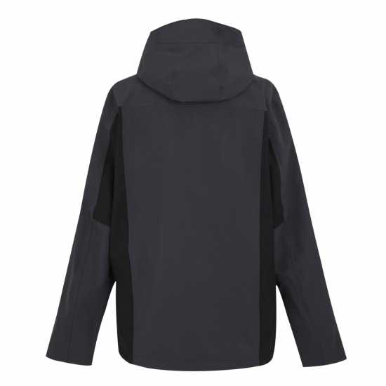 Непромокаемо Яке Мъжко Regatta Birchdale Waterproof Jacket Mens Ясен/Черен Мъжко водонепромокаемо облекло