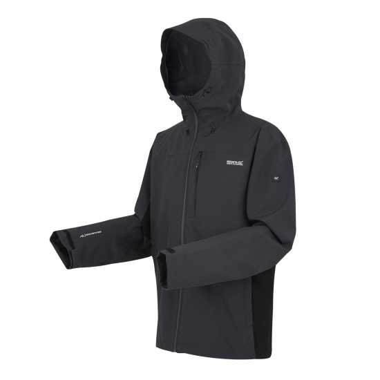 Непромокаемо Яке Мъжко Regatta Birchdale Waterproof Jacket Mens Ясен/Черен Мъжко водонепромокаемо облекло