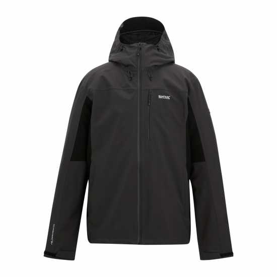 Непромокаемо Яке Regatta Mens Birchdale Ii Isotex 15000 Breathable Long Sleeve Waterproof Jacket Ясен/Черен 